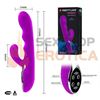 Vibrador con 3 motores y 3 puntos de vibración. Resistente al agua. Recarga USB